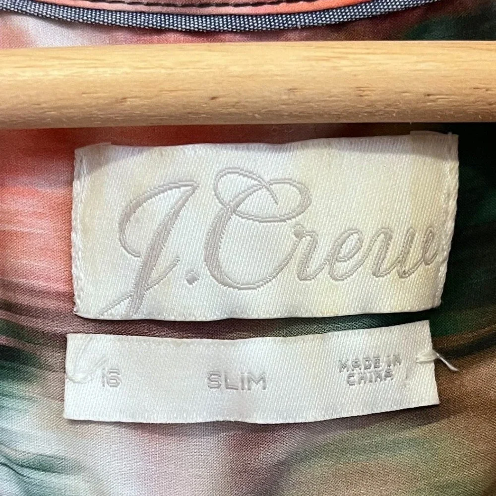 J Crew Womens Slim Fit Liberty Hazy Day Shirt Size S Floral Button‎ Lightweight